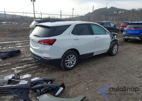 2022 Chevrolet Equinox Awd Lt из США, поврежденный, VIN 3GNAXUEV2NS102001